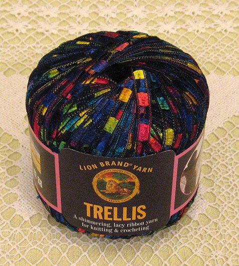 Lion Brand Trellis "Rainbow" Yarn ~ 1 Skein ~ $12