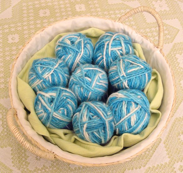 $53 Lot--8 Skeins Yarn Bee Mosaic Twist "Grotto" Yarn + Free Gift!