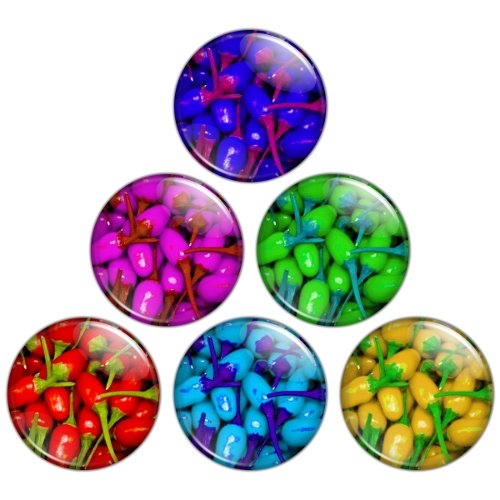 Hot Pepper 1.25 inch Pinback Button Badge Set 1