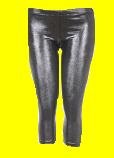 Metallic Capri Leggings