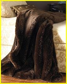 Faux Fur Sable Throw
