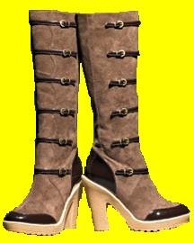 Faux Suede Buckle Boot