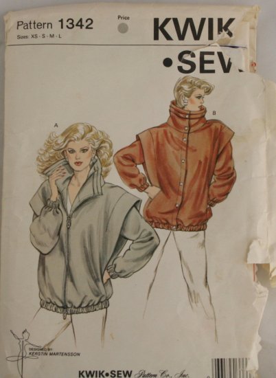 "Jacket" Pattern Kwik Sew PATTERN Sz XS-L