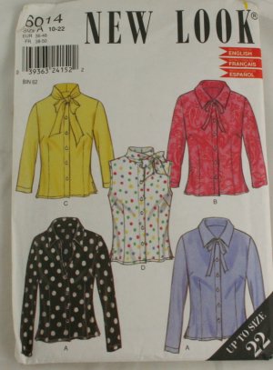 Classic "Fitted Shirt" New Look PATTERN Sz 10-22