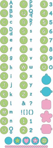 Cuttlebug Alphabet Die Set - Baby Face
