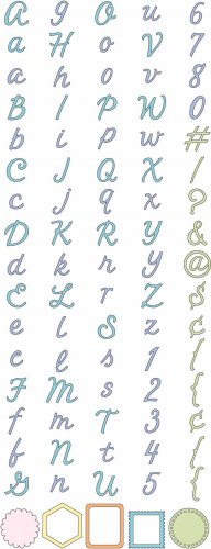 Cuttlebug Alphabet Die Set - Harmony