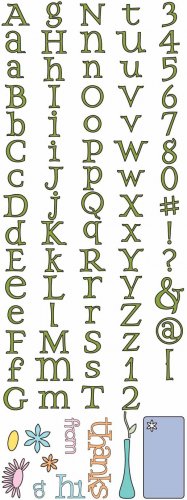 Cuttlebug Alphabet Die Set - Olivia