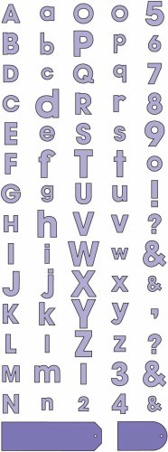 Cuttlebug Alphabet Die Set - Red Tag Sale