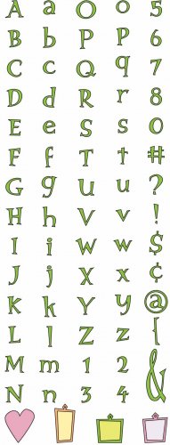 Cuttlebug Alphabet Die Set - You're Not the Boss of Me