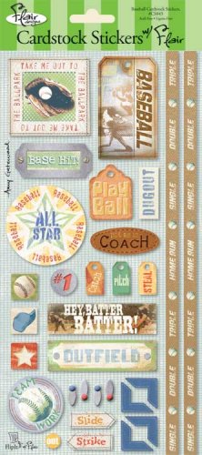 Cardstock Stickers - Baseball