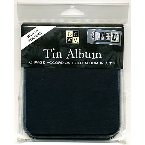 Square Black Tin Album