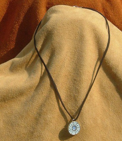 Blue Flower Leather