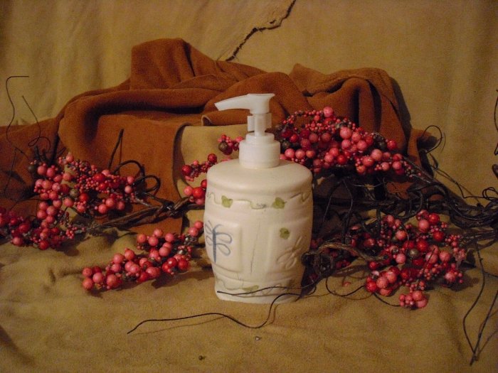 SOLD SOLD...Dragonfly Pump filled with Honeysuckle Hand Lotion