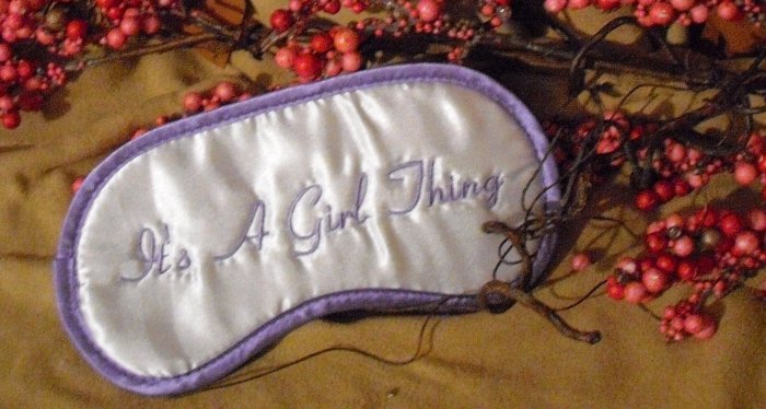 "It's A Girl Thing" Purple Eye Mask