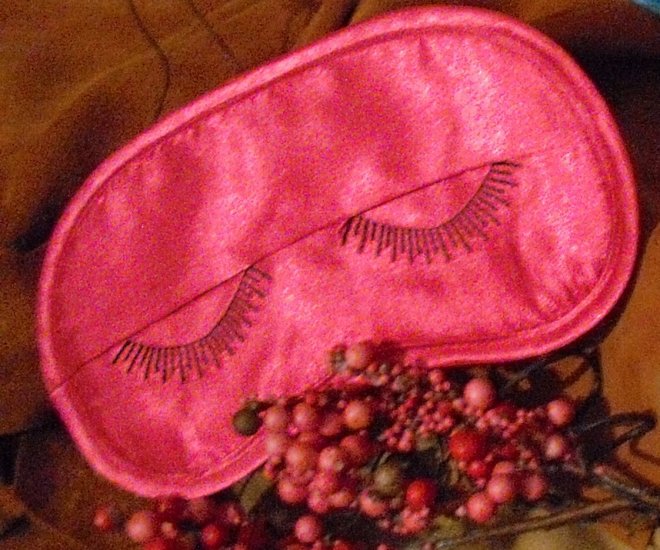 Hot Pink Eyelashes Eye Mask