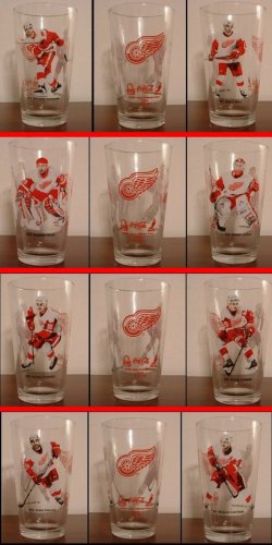 2002 DETROIT RED WINGS 4 DIFFERENT ARBY'S GLASSES