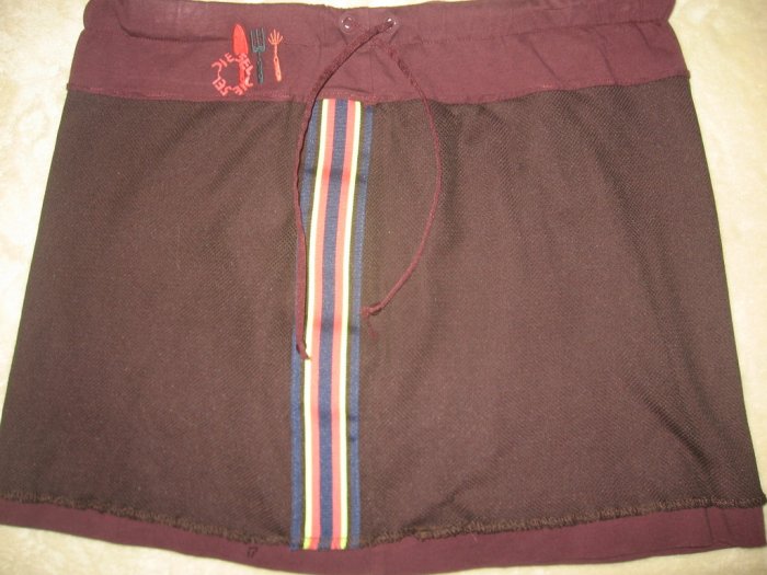 diesel PLUM ATHLETIC NET STRETCH MINI SKIRT SZ 5 GR8