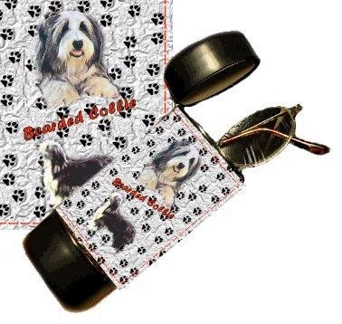 Bearded Collie Eyeglass Or Sunglass Case