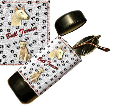 Bull Terrier Eyeglass Or Sunglass Case