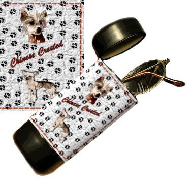 Chinese Crested Eyeglass Or Sunglass Case