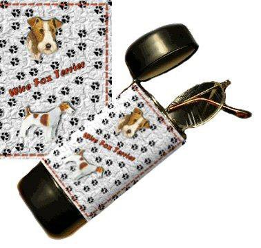 Fox Terrier Wire Eyeglass Or Sunglass Case
