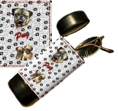 Pug Eyeglass Or Sunglass Case