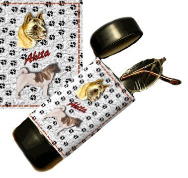 Akita Eyeglass Or Sunglass Case