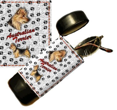 Autralian Terrier Eyeglass Or Sunglass Case