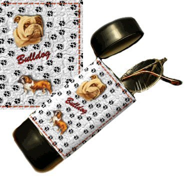 Bulldog Eyeglass Or Sunglass Case