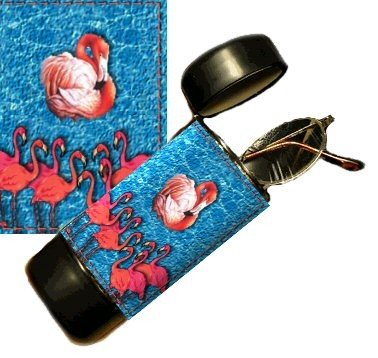Flamingo Eyeglass Or Sunglass Case