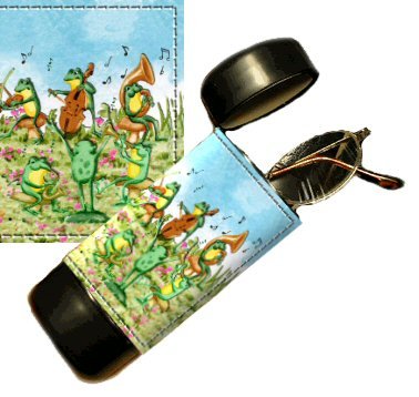 Frogs Eyeglass Or Sunglass Case