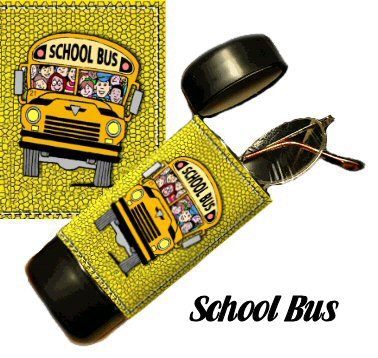 School Bus Flip Top Eyeglass / Sunglass Case