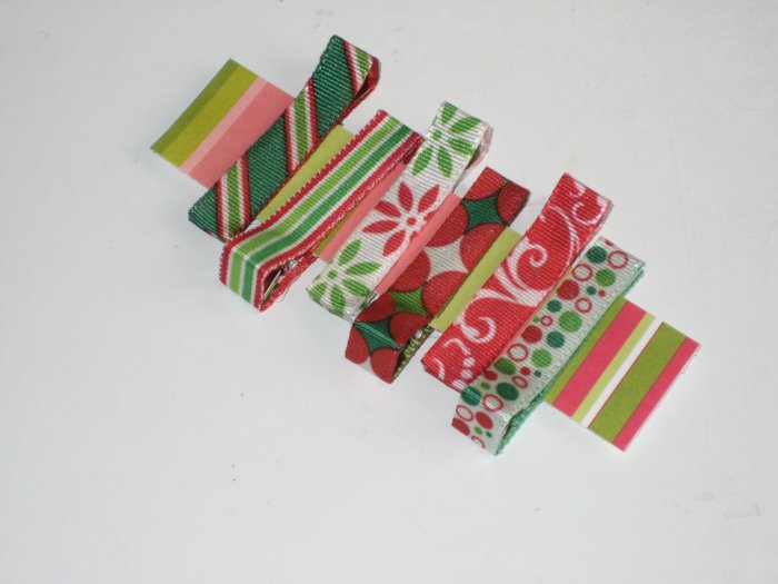Peppermint Christmas Baby Clips