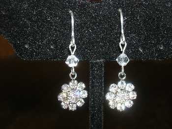 Crystal Flower Earrings