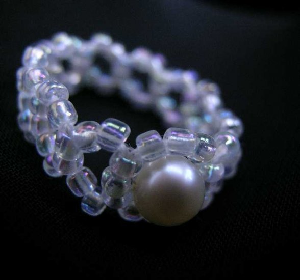 Beaded Freshwater Pearl Ring