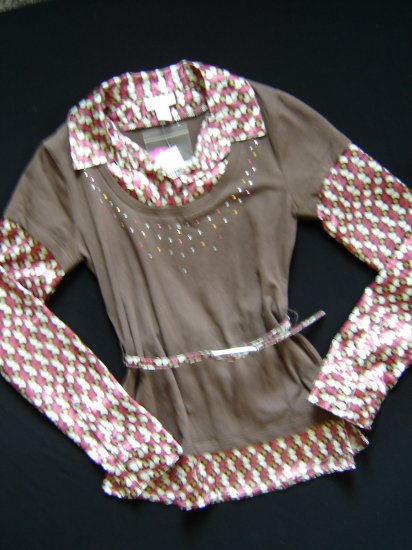 NWT Trendy Layered Look Top by Limited Too Size 12 New
