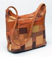 Braided Strap Patchwork Bag (004-013)