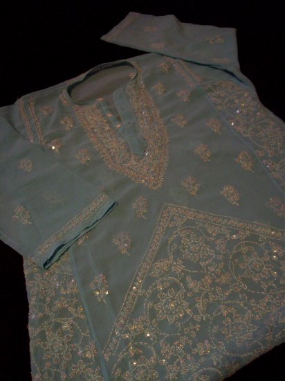 baby blue sheer shirt
