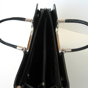 Gold Croc Crocodile Alligator Handbag Hard BRIEFCASE