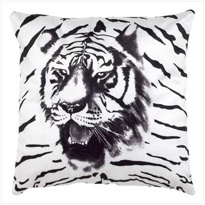 Tiger Print Accent Pillow