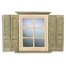 Mirrored Shutters Wall Hanging