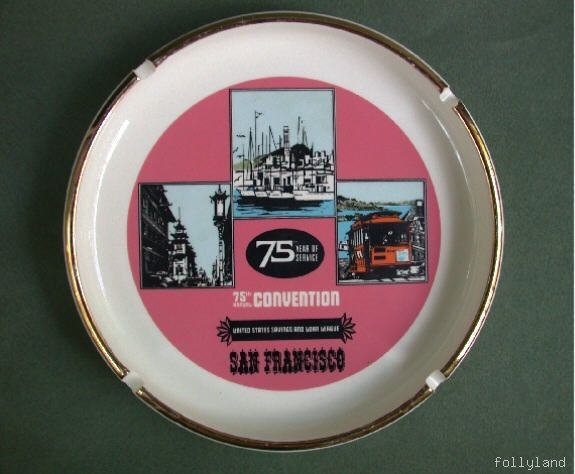 Retro San Francisco Advertising Banker Convention Ashtray 1967