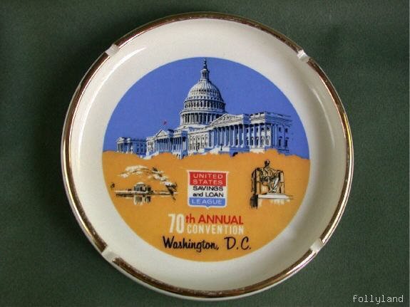 Washington D.C. Advertising Banker Convention Ashtray 1962