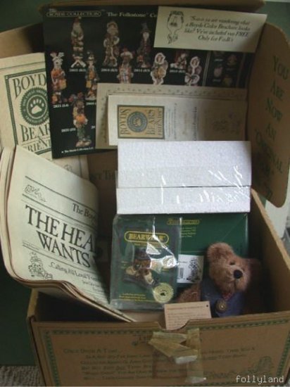 FOB Boyds Bears Club Kit 1996 Uncle Elliot NIB Complete