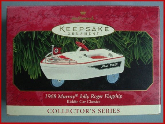 1999 Hallmark Ornament Kiddie Car Jolly Roger Flagship