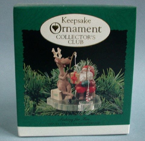 1995 Hallmark Fishing for Fun Keepsake Club Ornament OB