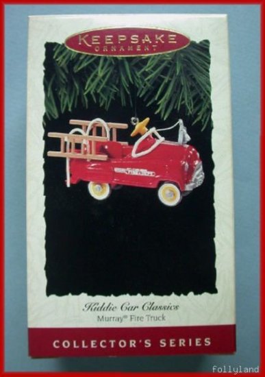 1995 Hallmark Ornament Kiddie Car Murray Fire Truck 2nd