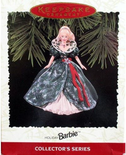 1995 Hallmark Ornament Holiday Barbie 3rd Series