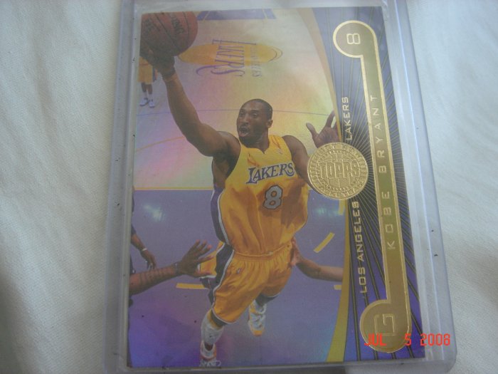 kobe bryant 2005-06 topps first row #ed to 100