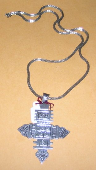 Coptic Cross Replica on Vintage SS Chain